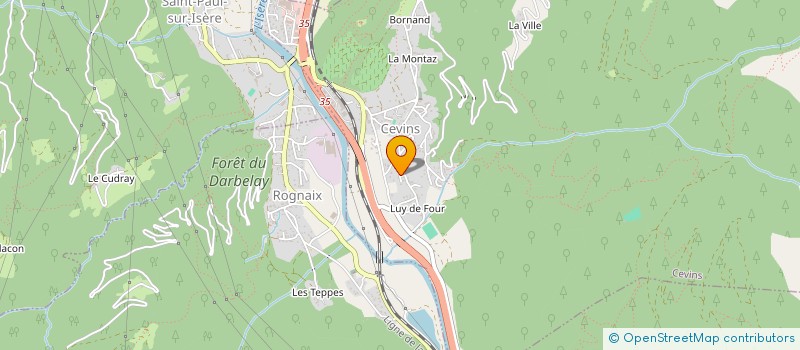 localisation de l'entreprise MONSIEUR JEAN LOUIS DUNAND LAISIN  CEVINS