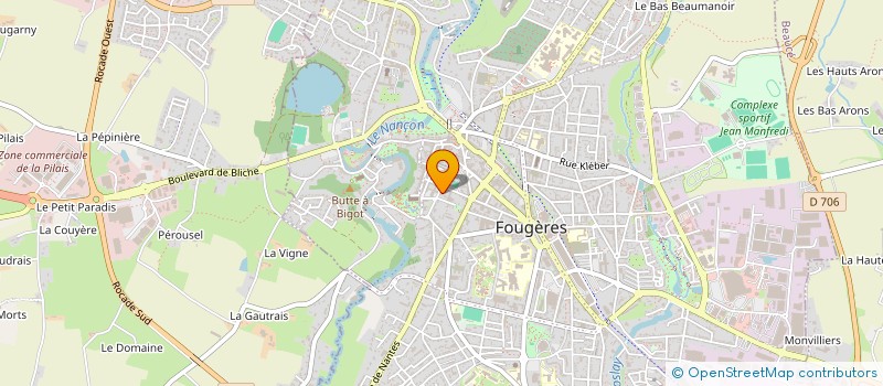 localisation de l'entreprise MONSIEUR JEAN-LOUIS DUVAL  FOUGERES