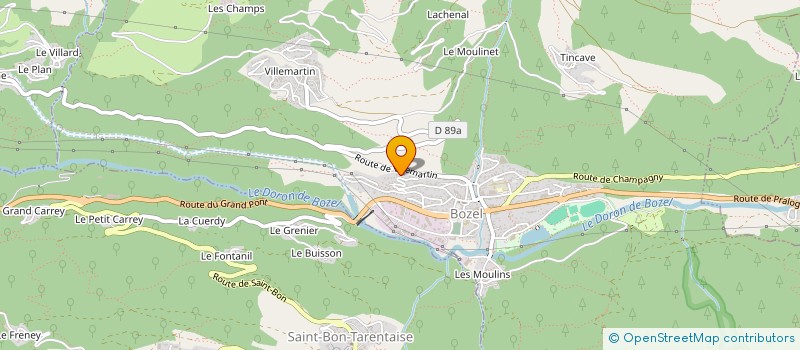 localisation de l'entreprise MONSIEUR JEAN LOUIS EXCOFFIER à BOZEL