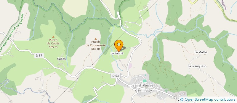 localisation de l'entreprise MONSIEUR JEAN-LOUIS FABRE  SAINT-PIERRE-DE-TRIVISY