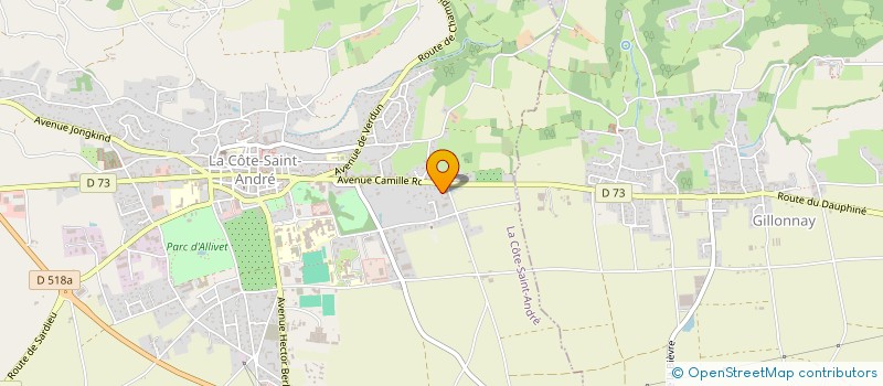 localisation de l'entreprise MONSIEUR JEAN-LOUIS FABRE  LA COTE-SAINT-ANDRE