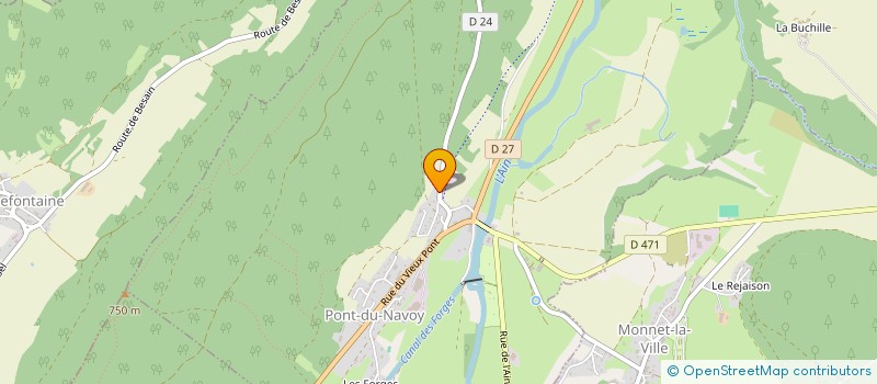 localisation de l'entreprise MONSIEUR JEAN-LOUIS FARY  PONT-DU-NAVOY