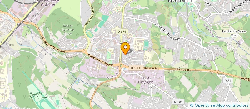 localisation de l'entreprise MONSIEUR JEAN-LOUIS FAZILLAULT à ANGOULEME
