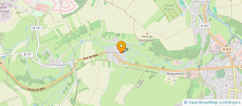 localisation de l'entreprise MONSIEUR JEAN LOUIS GARNIER  RAMECOURT