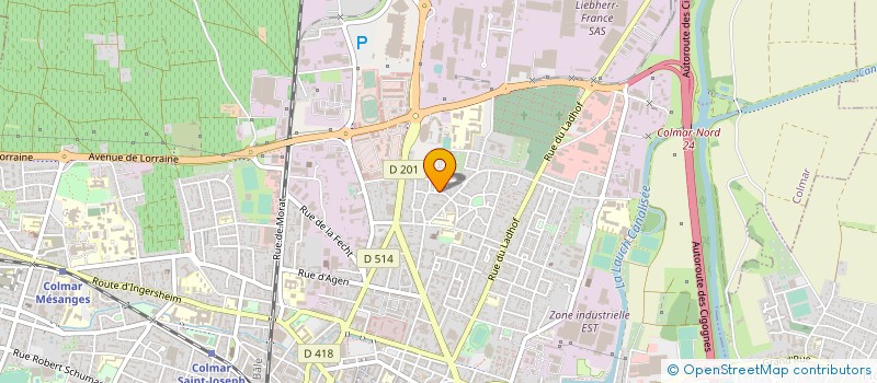 localisation de l'entreprise MONSIEUR JEAN-LOUIS GARNIER  COLMAR