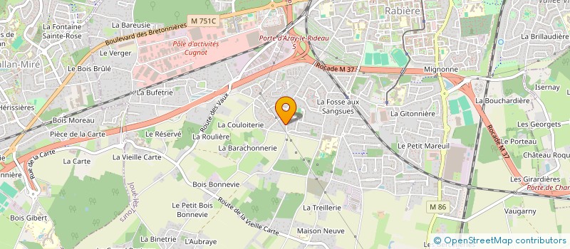 localisation de l'entreprise MONSIEUR JEAN-LOUIS GAUTHIER  JOUE-LES-TOURS