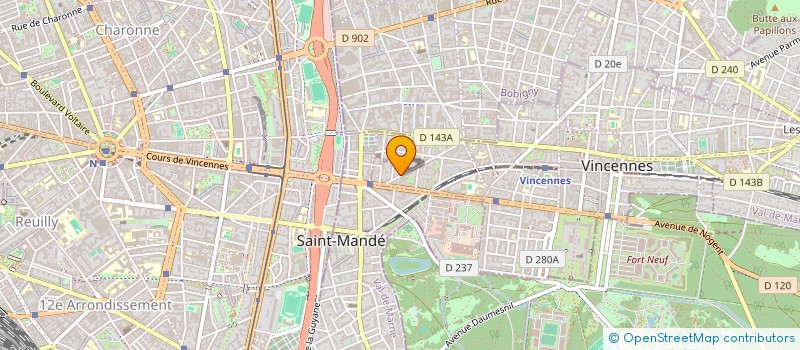 localisation de l'entreprise MONSIEUR JEAN-LOUIS GAUTIER à VINCENNES