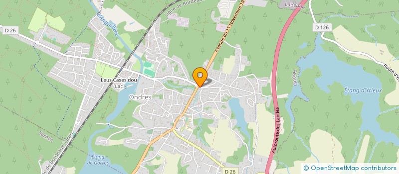 localisation de l'entreprise MONSIEUR JEAN-LOUIS GAYON  ONDRES