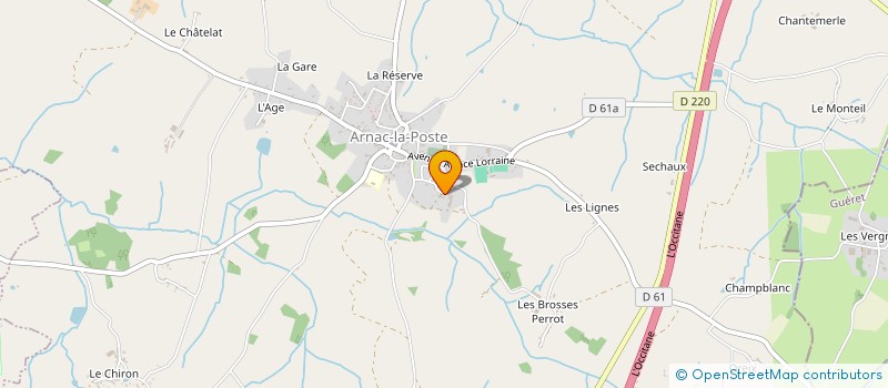 localisation de l'entreprise MONSIEUR JEAN LOUIS GENTIL à ARNAC-LA-POSTE