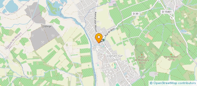 localisation de l'entreprise MONSIEUR JEAN-LOUIS GOURREAU à LIGNAN-SUR-ORB