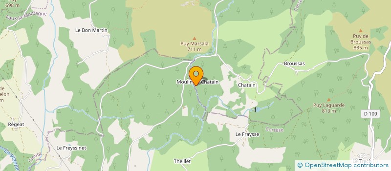 localisation de l'entreprise MONSIEUR JEAN-LOUIS GRABIAUD à FAUX-LA-MONTAGNE