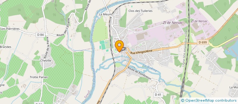 localisation de l'entreprise MONSIEUR JEAN-LOUIS GRIMAUD  NERSAC