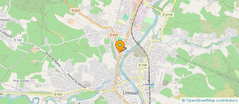 localisation de l'entreprise MONSIEUR JEAN-LOUIS GUIRAUD-FILH  LIMOUX