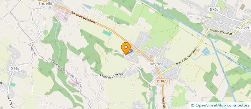 localisation de l'entreprise MONSIEUR JEAN LOUIS GUTIERES  LES AVENIERES VEYRINS-THUELLIN