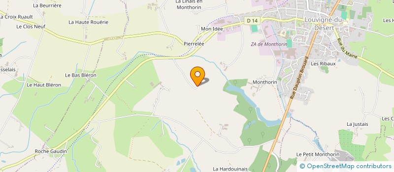 localisation de l'entreprise MONSIEUR JEAN-LOUIS HARDY  LOUVIGNE-DU-DESERT