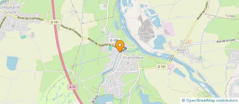 localisation de l'entreprise MONSIEUR JEAN LOUIS JACQUEMOND  CRAINTILLEUX