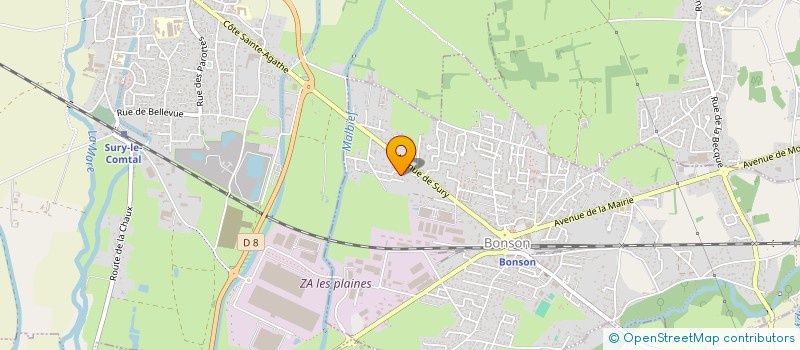 localisation de l'entreprise MONSIEUR JEAN-LOUIS JACQUETTI  ANDREZIEUX-BOUTHEON