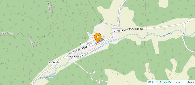 localisation de l'entreprise MONSIEUR JEAN-LOUIS JALET  LE CASTELLET