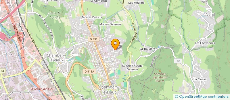 localisation de l'entreprise MONSIEUR JEAN LOUIS JARRIN à CHAMBERY