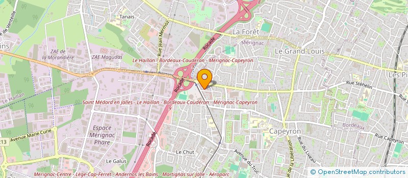 localisation de l'entreprise MONSIEUR JEAN-LOUIS JENE  MERIGNAC