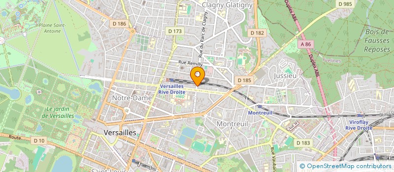 localisation de l'entreprise MONSIEUR JEAN LOUIS JORUS à VERSAILLES