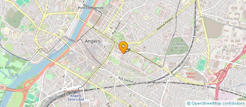 localisation de l'entreprise MONSIEUR JEAN LOUIS LACROIX à ANGERS