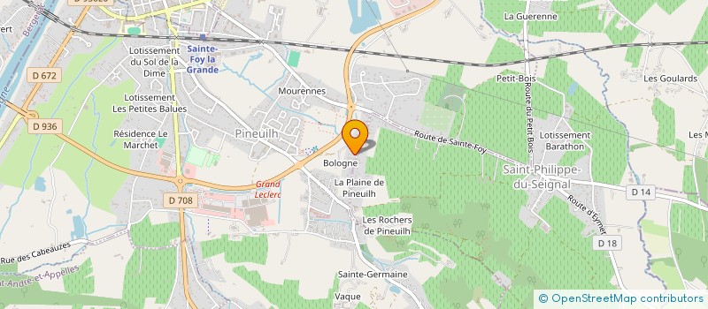 localisation de l'entreprise MONSIEUR JEAN-LOUIS LALIZOU  PINEUILH