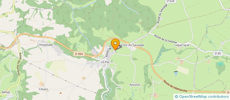 localisation de l'entreprise MONSIEUR JEAN-LOUIS LATIEULE  DRUELLE BALSAC