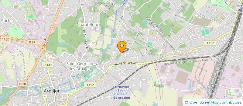 localisation de l'entreprise MONSIEUR JEAN LOUIS LE COZ - BERGERET à SAINT-GERMAIN-LES-ARPAJON