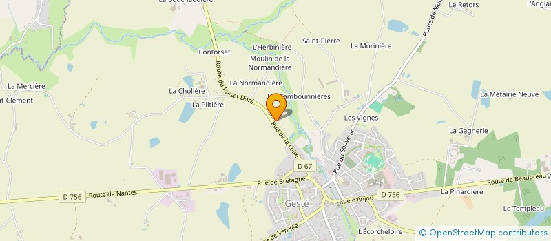 localisation de l'entreprise MONSIEUR JEAN-LOUIS LE DU  BEAUPREAU-EN-MAUGES