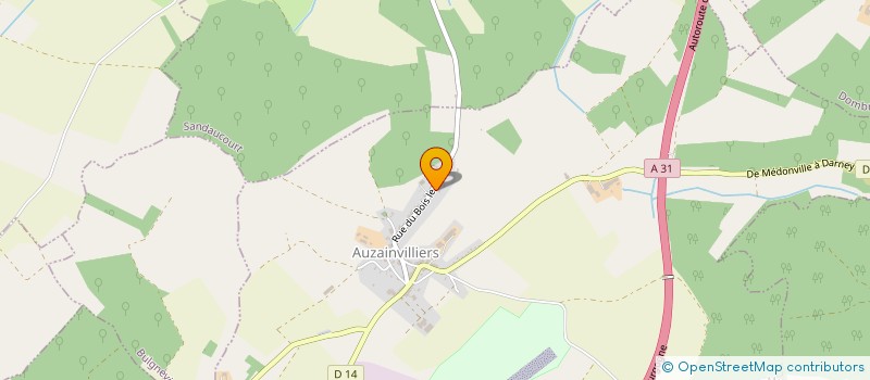 localisation de l'entreprise MONSIEUR JEAN-LOUIS LECOMTE  AUZAINVILLIERS