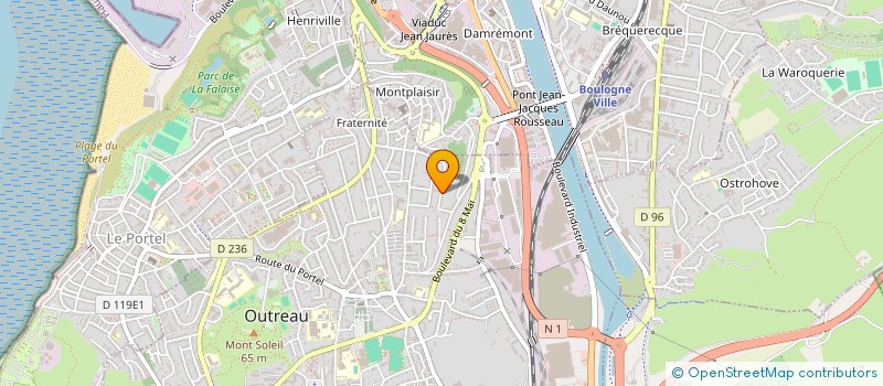 localisation de l'entreprise MONSIEUR JEAN LOUIS LEDEZ  OUTREAU