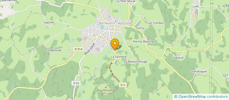 localisation de l'entreprise MONSIEUR JEAN-LOUIS LEMARIGNY  BENEVENT-L'ABBAYE