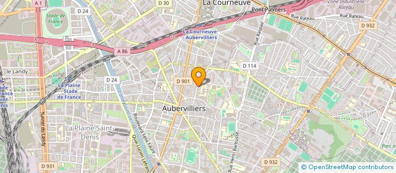 localisation de l'entreprise MONSIEUR JEAN LOUIS LEOTURE  AUBERVILLIERS