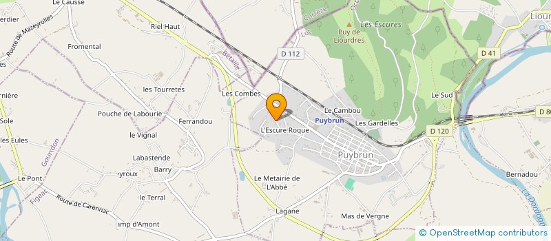 localisation de l'entreprise MONSIEUR JEAN LOUIS LEVADE  BELMONT-BRETENOUX