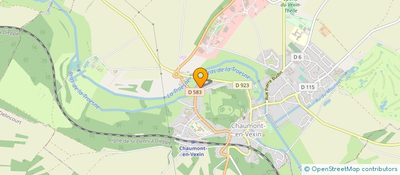 localisation de l'entreprise MONSIEUR JEAN-LOUIS LHOTTE  CHAUMONT-EN-VEXIN