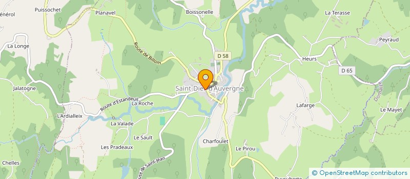 localisation de l'entreprise MONSIEUR JEAN-LOUIS LOGRADO  SAINT-DIER-D'AUVERGNE