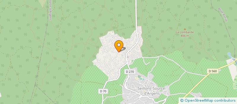 localisation de l'entreprise MONSIEUR JEAN-LOUIS LOTTIN  SEILLONS-SOURCE-D'ARGENS