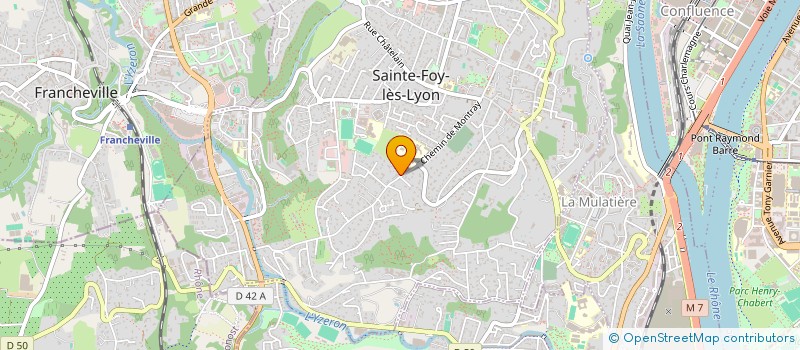 localisation de l'entreprise MONSIEUR JEAN-LOUIS LOUVIGNY à SAINTE-FOY-LES-LYON