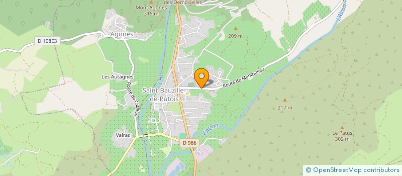 localisation de l'entreprise MONSIEUR JEAN LOUIS MARIN  SAINT-BAUZILLE-DE-PUTOIS