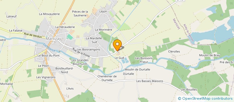 localisation de l'entreprise MONSIEUR JEAN-LOUIS MARTEAU à MARTIZAY