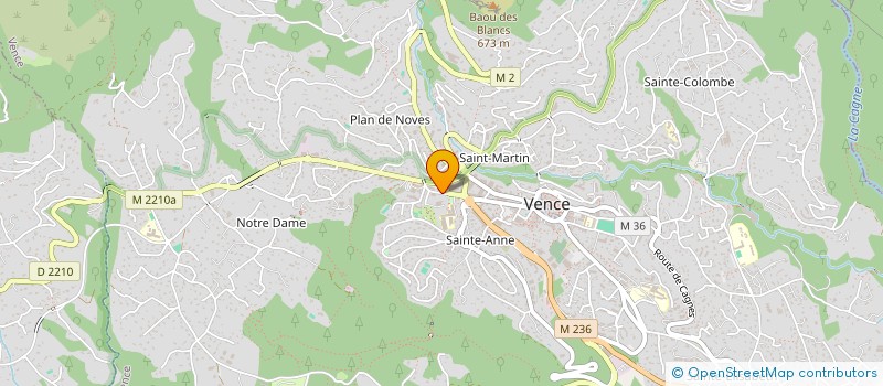 localisation de l'entreprise MONSIEUR JEAN-LOUIS MARTIN à VENCE