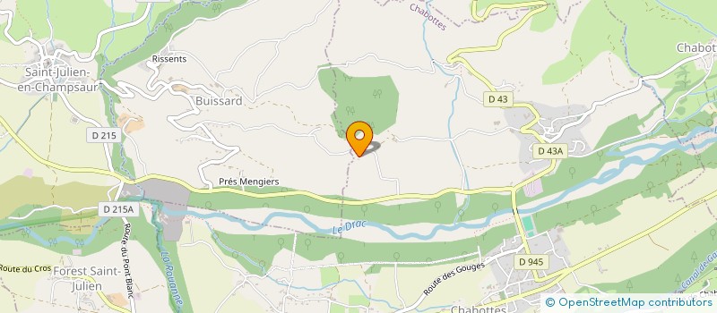 localisation de l'entreprise MONSIEUR JEAN-LOUIS MARTIN  CHABOTTES