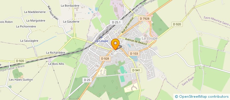 localisation de l'entreprise MONSIEUR JEAN-LOUIS MARTIN  LA LOUPE