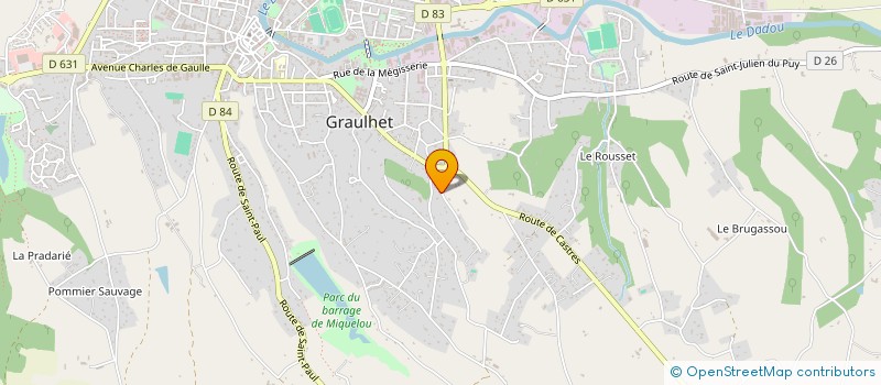 localisation de l'entreprise MONSIEUR JEAN-LOUIS MATHIEU à GRAULHET
