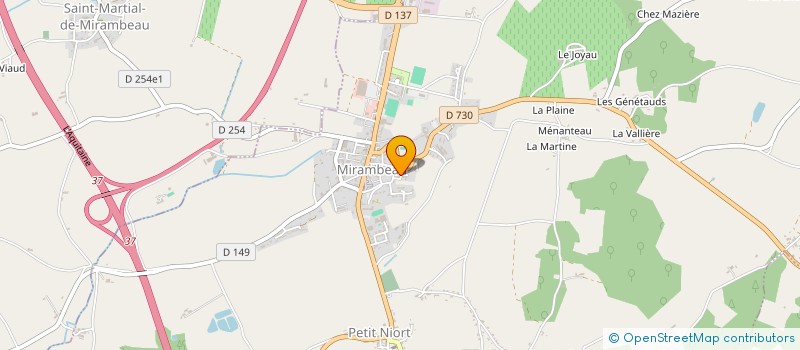 localisation de l'entreprise MONSIEUR JEAN LOUIS MAZEAU  MIRAMBEAU