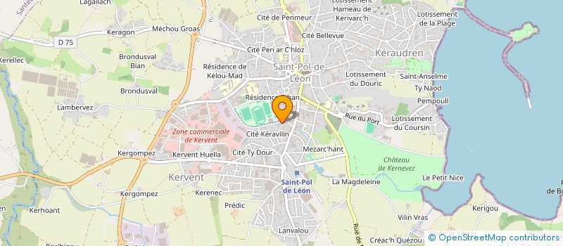 localisation de l'entreprise MONSIEUR JEAN LOUIS MEAR  SAINT-POL-DE-LEON