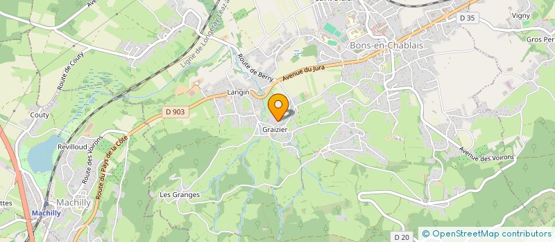 localisation de l'entreprise MONSIEUR JEAN-LOUIS MEILLASSON  BONS-EN-CHABLAIS