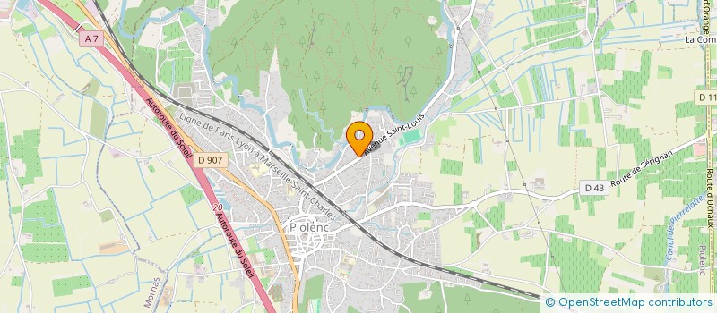 localisation de l'entreprise MONSIEUR JEAN LOUIS MORAND  PIOLENC