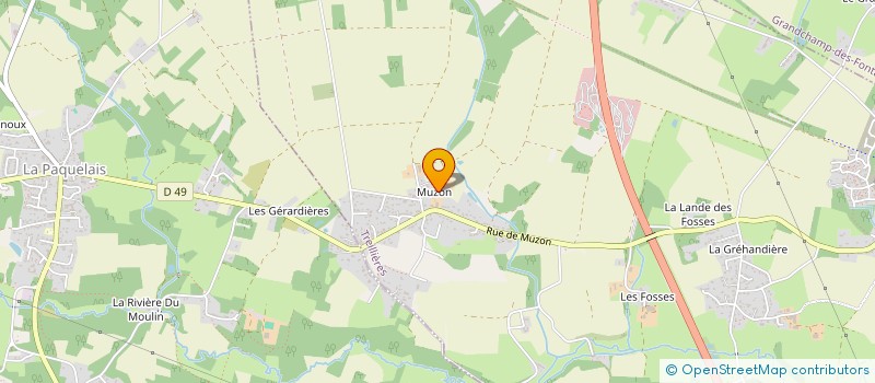 localisation de l'entreprise MONSIEUR JEAN LOUIS MOREAU  TREILLIERES